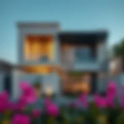 Luxurious two-bedroom villa with modern architecture in Dubai