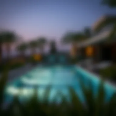 Scenic view of a two-bedroom villa in Dubai