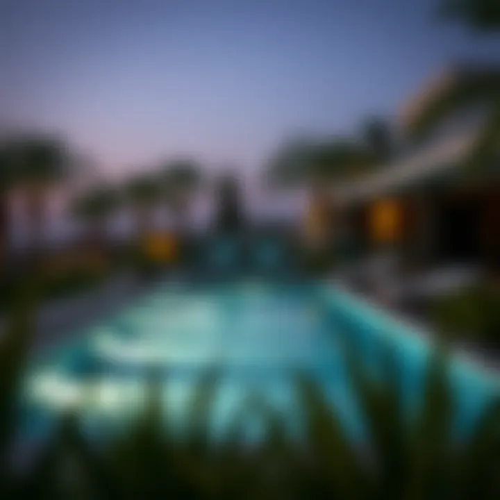 Scenic view of a two-bedroom villa in Dubai