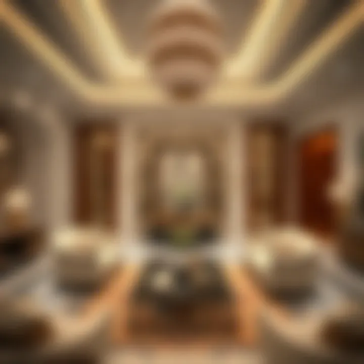 Elegant interior design of Umm Al Sheif villa