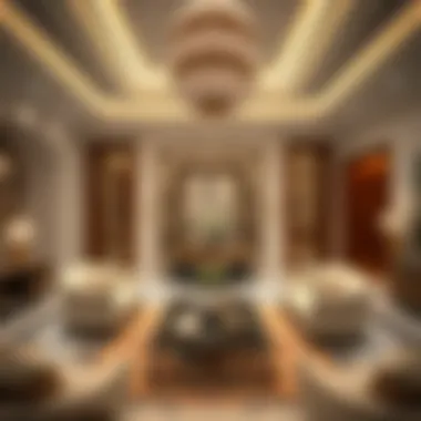 Sophisticated Interior Design of a Villa Elegant interior design of Umm Al Sheif villa
