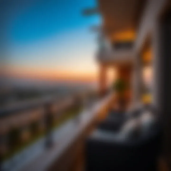 Scenic view from a Umm Al Sheif villa balcony