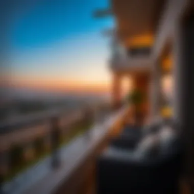Breathtaking Balcony Views from Umm Al Sheif Villas Scenic view from a Umm Al Sheif villa balcony