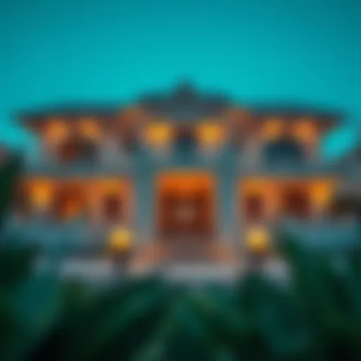 Luxurious villa exterior in Umm Suqeim