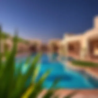Amenities available at Valley Emaar including pools and gardens