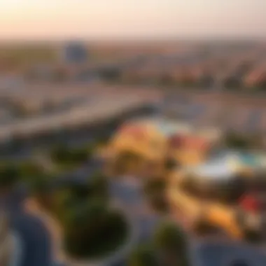 Aerial View of Damac Hills Aerial view of Damac Hills