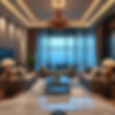 Elegant Villa Living Room Elegant interior design of a villa living room