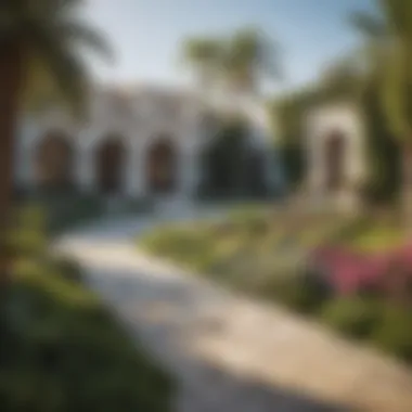 Beautiful Garden Area Beautiful garden area in a villa