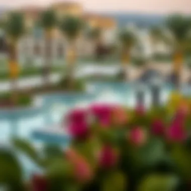 Community amenities in Meydan including parks and pools