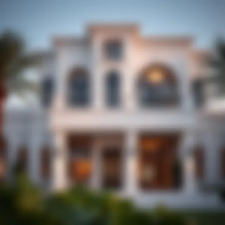 Stunning villa exterior in JVC