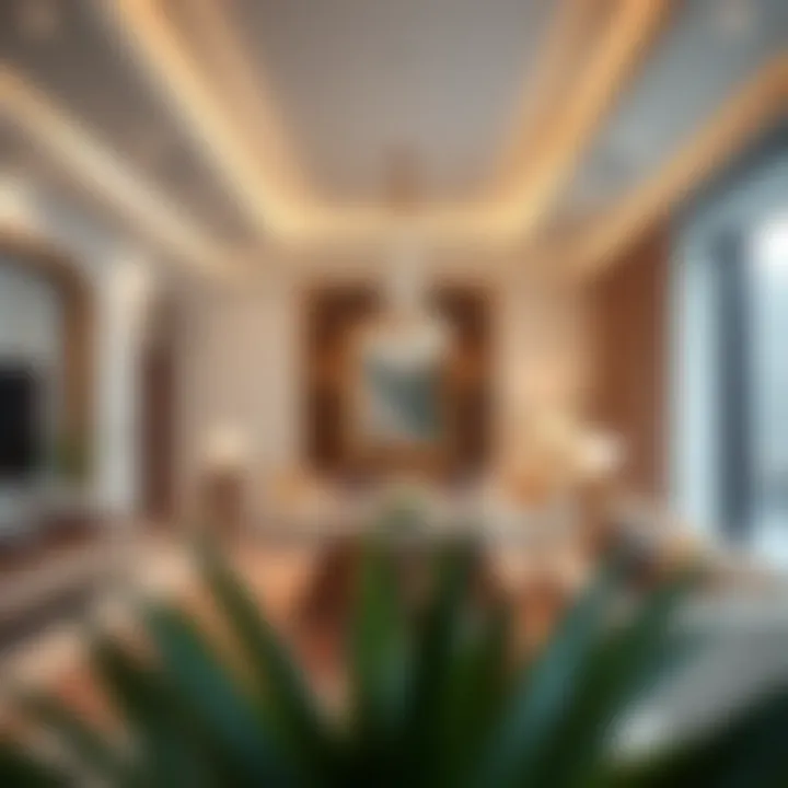 Elegant Interior Design of Al Furjan Villas Interior design showcasing the elegance of a villa in Al Furjan