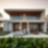 Luxurious villa exterior in Al Furjan showcasing modern architecture