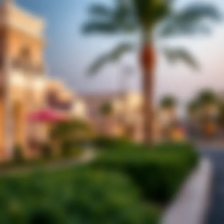 Vibrant neighborhood view showcasing lifestyle and amenities in the Lakes