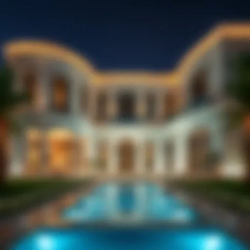 Stunning architectural design of a villa in Jebel Ali