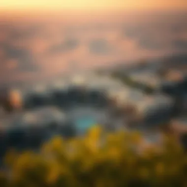 Aerial View of Zahia Community Aerial view of Zahia community highlighting beautiful landscapes