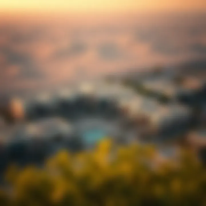 Aerial View of Zahia Community Aerial view of Zahia community highlighting beautiful landscapes