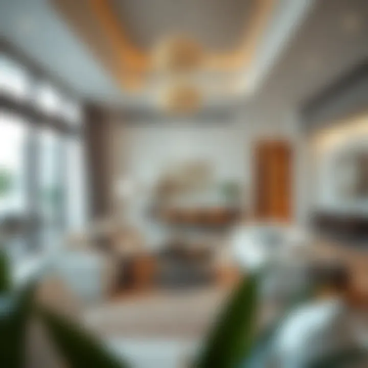 Elegant Living Space in Zahia Villa Elegant living space inside a Zahia villa with contemporary decor