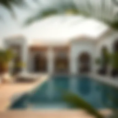 Relaxing Outdoor Area of Zahia Villa Relaxing outdoor area of a Zahia villa with stunning pool