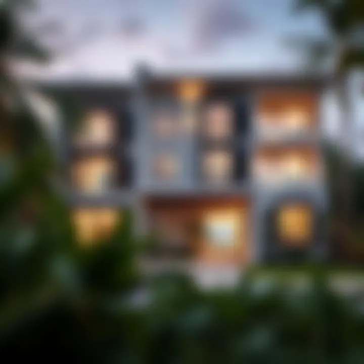 Elegant facade of Harrington House showcasing modern architecture