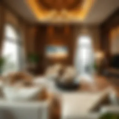 Luxurious interiors showcasing living spaces in Homebox Al Zahia