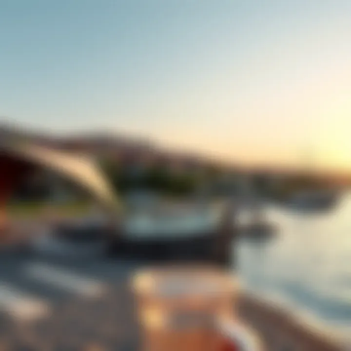 Serene beachfront and landscape surrounding Jumeirah Bay Island villas