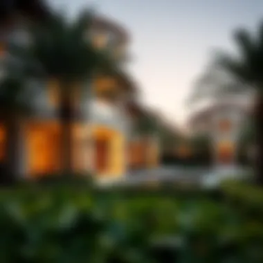Luxury Architecture of Jumeirah Bay Island Villas Stunning view of Jumeirah Bay Island villas showcasing luxury architecture