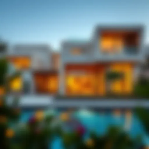 Stunning exterior view of a Jumeirah villa showcasing modern architecture