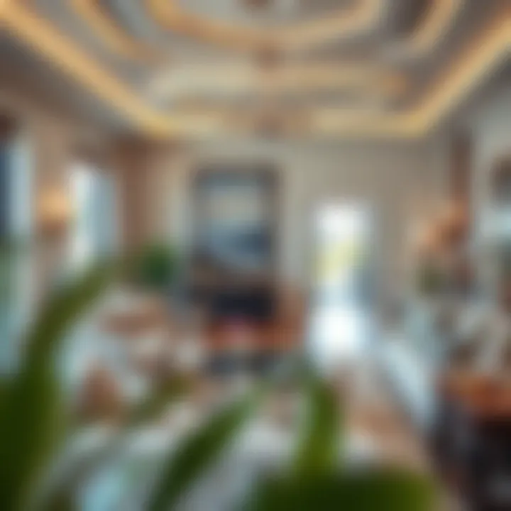 Luxurious interior design of a Jumeirah villa living room