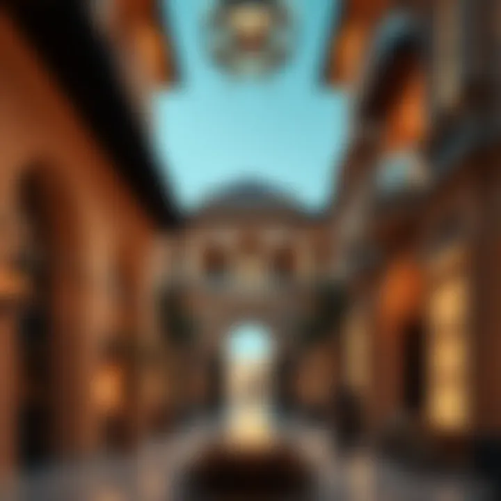 Architectural details highlighting the unique design elements of La Palmera