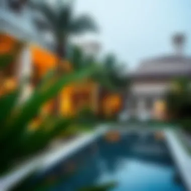 Tranquil Garden Retreat Serene garden area of a luxury home