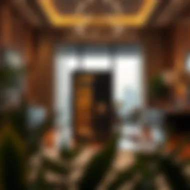 Luxury Safe in Modern Home Interior Modern interior showcasing a luxury safe in a stylish home