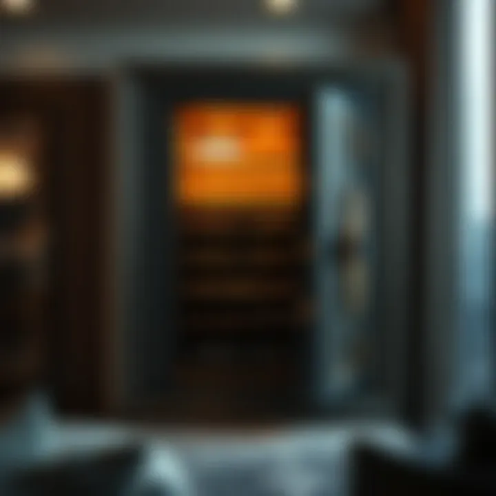 Elegant luxury home safe with advanced security features