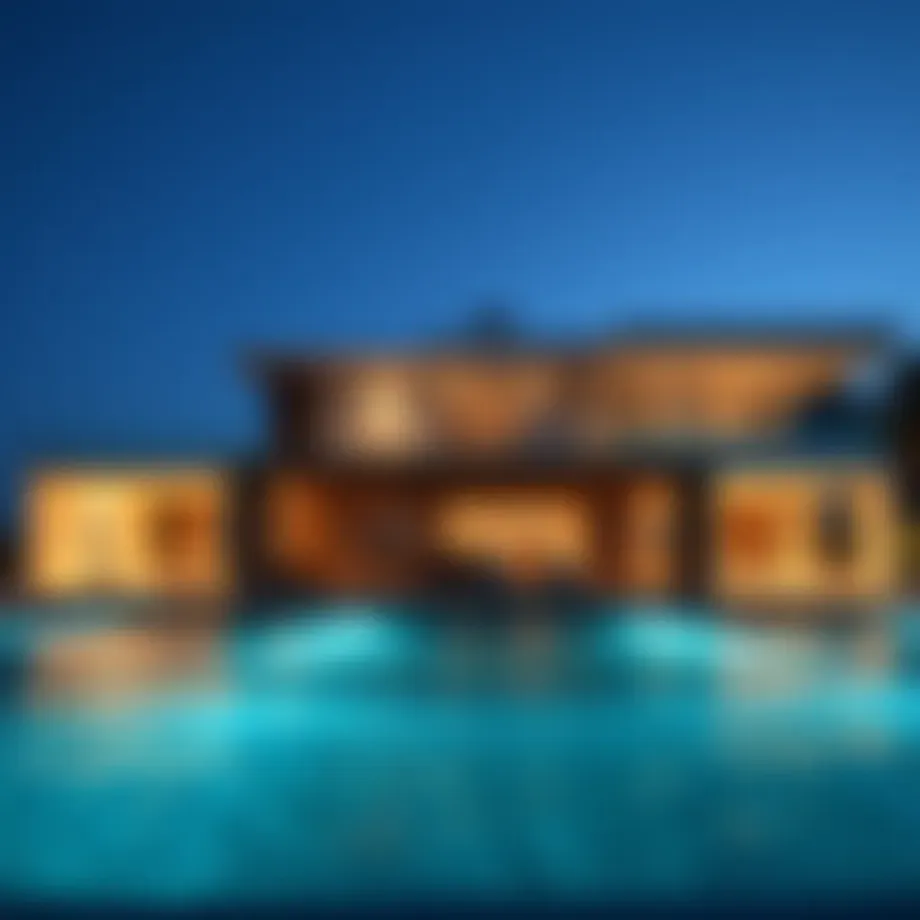 Luxurious villa at Malibu Bay showcasing contemporary architecture