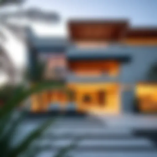 Stunning Architecture of Meraas Villas Luxurious Meraas Villa exterior showcasing modern architecture