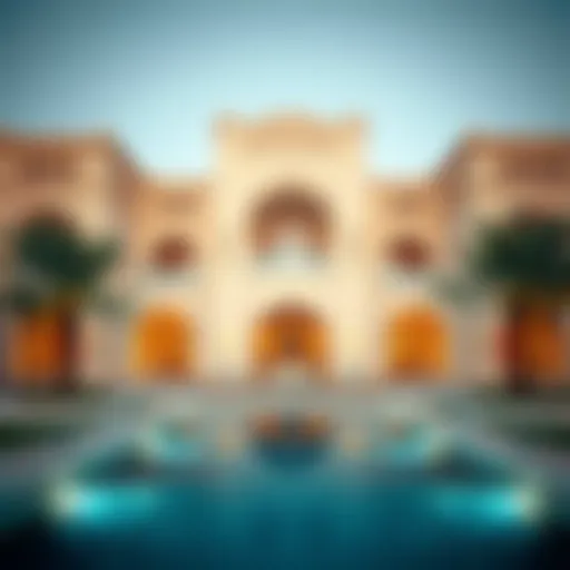 Luxurious exterior view of Mina Al Arab Villas