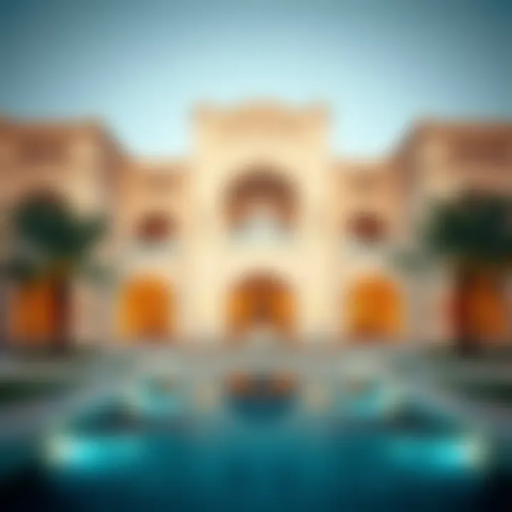Luxurious exterior view of Mina Al Arab Villas