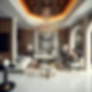 Elegant living room inside a Mina Al Arab Villa