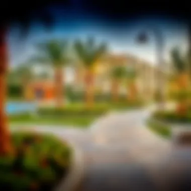 Luxurious community amenities in Mira Reem including parks and recreational areas