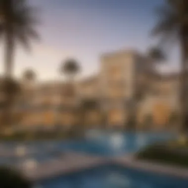 Exclusive Community Life in Montgomerie Emirates Hills Vibrant community life in Montgomerie Emirates Hills, highlighting exclusive amenities and leisure activities.