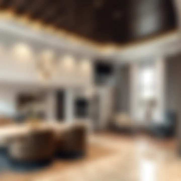 Spacious interior layout of a Mudon townhouse, emphasizing modern design