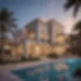 Exterior view of Nakheel Villas showcasing architectural beauty