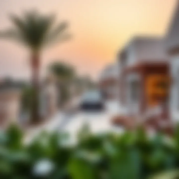 Panoramic view of the surrounding lifestyle near NAS Villas Nakheel