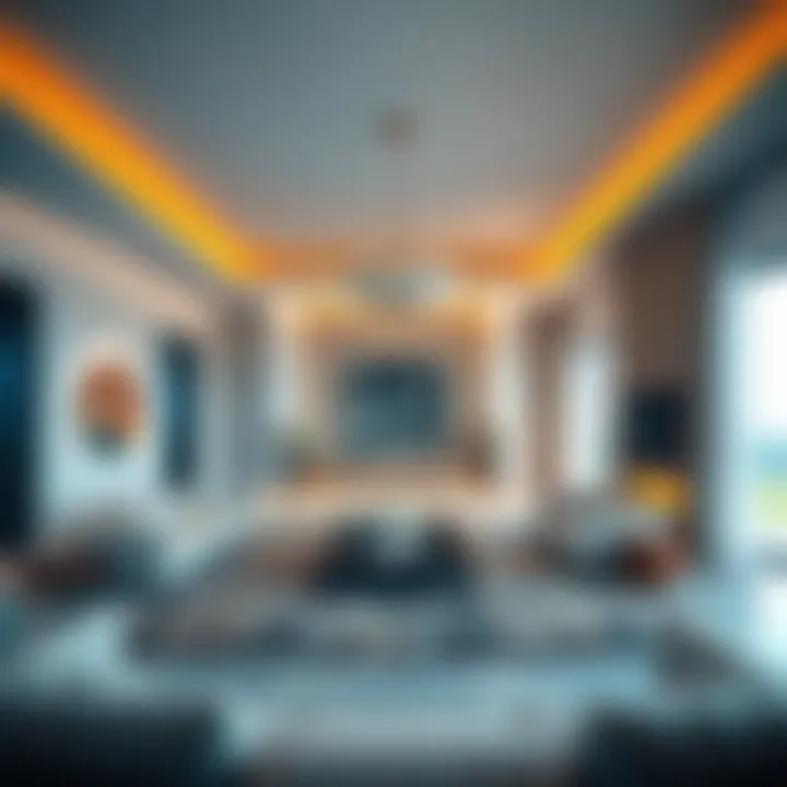 Stunning interior of a modern villa in Dubai