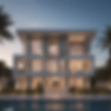 Modern Architectural Marvels in Dubai Luxurious villa exterior showcasing modern architecture in Dubai
