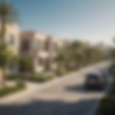 Community Life in Dubai Townhouse Developments A vibrant community with townhouses and greenery in Dubai