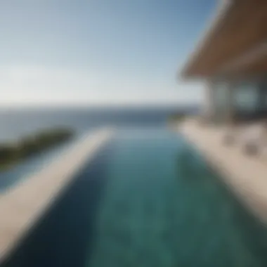 Infinity pool overlooking the ocean at Ocean House