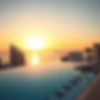 Stunning Infinity Pool at Ocean House Infinity pool at Ocean House with panoramic views of the Palm Jumeirah