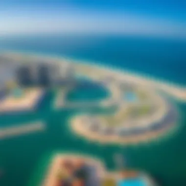 Aerial view showcasing the stunning layout of Palm Jumeirah