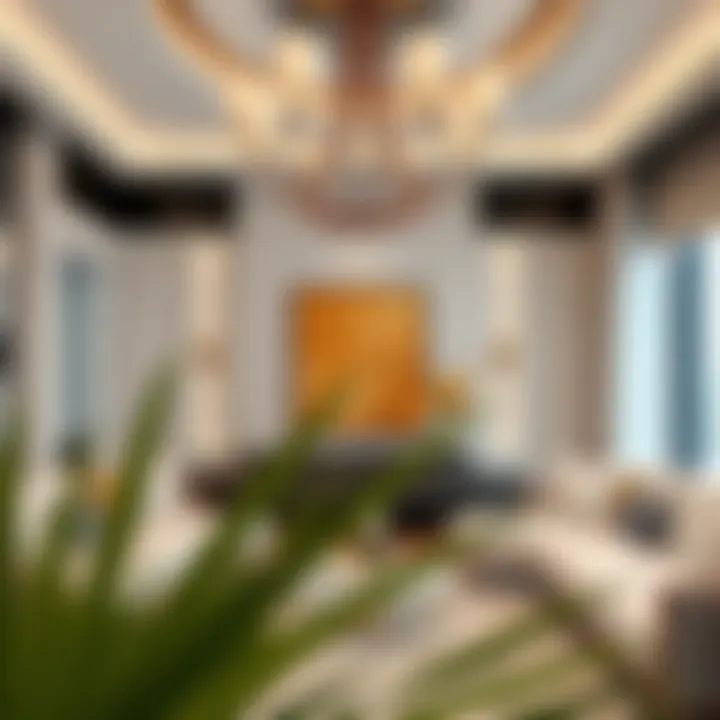 Modern Interior Design in Palm Jumeirah Villa Elegant interior of a Palm Jumeirah villa showcasing modern design