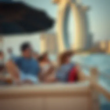 Vibrant lifestyle scene highlighting leisure activities on Palm Jumeirah